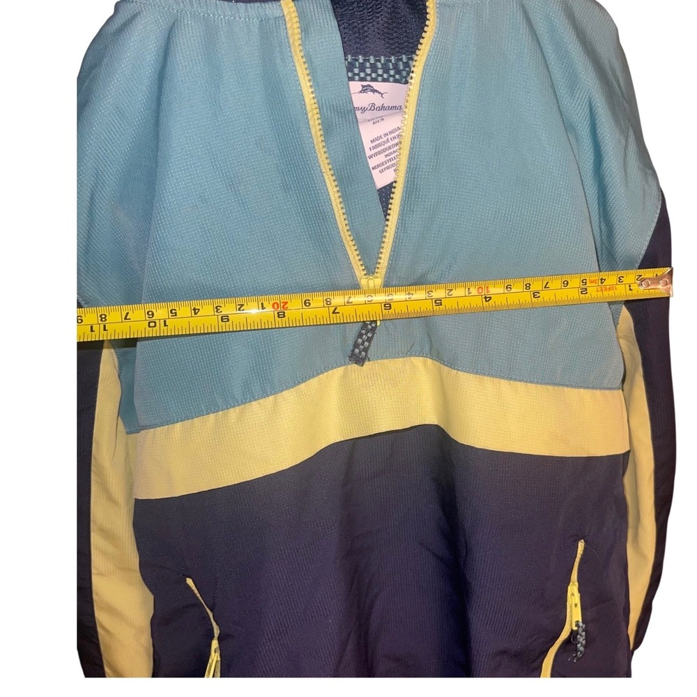 Tommy Bahama Kids Hooded Windbreaker Jacket Blue Colorblock Youth Size M 7–8 - Picture 8 of 8